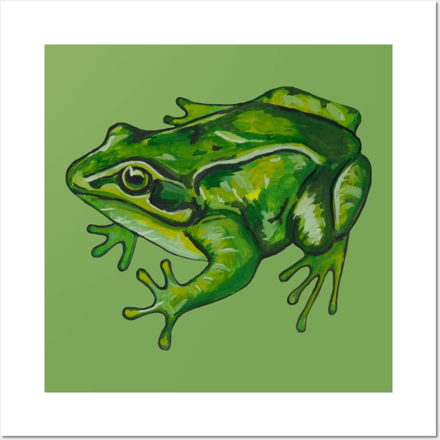 Green tropical frog Wall Art by deadblackpony